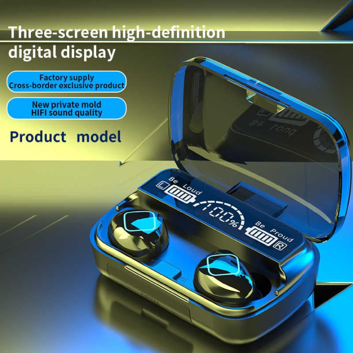 M10 tws cvc8.0 Digital Display Black Good If With No Reduction Headphones Wireless Earphone